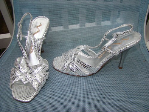 Nina metallic silver leather - nina,