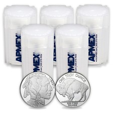 Lot of 100 - 1 oz Buffalo Silver Round .999 Fine