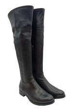 LEONARDO PRINCIPI Cuissarde Dames Botte haute T EU 39 noir style décontracté