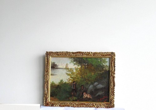 Cadre ancien bois dore - bois,