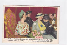 ANTIQUE QUEEN ASTRID BELGIUM ADVERTISING PUB GOLD RATING BELGIAN CHOCOLATE CARD