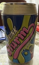 FUTURAMA SLURM CAN with Playing Cards 2002 Sealed? Not Sure Can’t Open It As Is