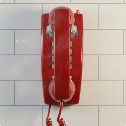 Téléphone mural cadran - mural, à