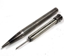 Antique Argent Sterling Portemine – Moteur Tourné Châtelaine Boucle