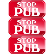 sticker / autocollant :  STOP