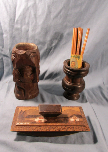 Objets bureau en bois - 3,