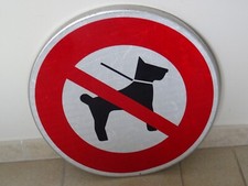 DOG FORBIDDEN ROAD SIGN industrial loft decoration dog sign folk art