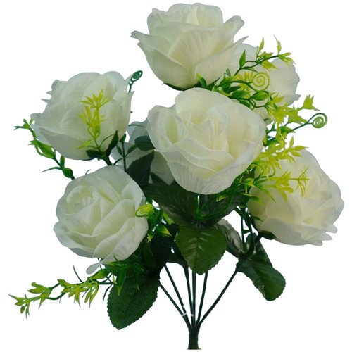 Bouquet roses soie - de,