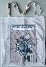 Tintin - Herge Excl TL 1991 - Shoulder Bag Fabrics Printed 44x39cm Ottoka Scepter