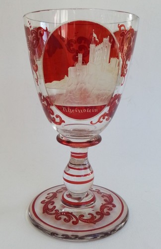 Ancien verre cristal boheme - verre,