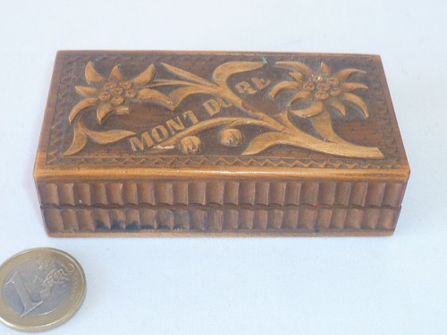 Ancienne boite timbres bois - ancienne, À