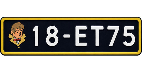 Plaque immatriculation factice - plaque,