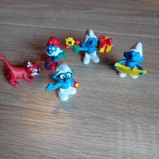 lot E smurf figures original vintage PEYO SCHLEICH
