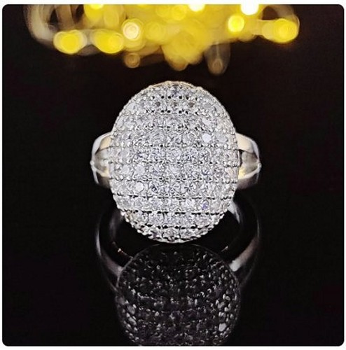 Bague 925 argent - argent, cristal