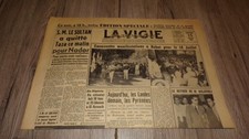 Journal "La Vigie marocaine" - July 15, 1956 - Morocco