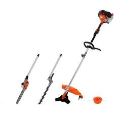 Multifonction thermique 4 en 1 : tronçonneuse - débroussailleuse - taille-haies