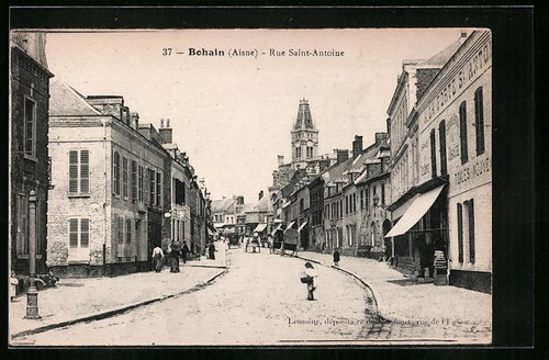 Cpa bohain rue saint - cpa,