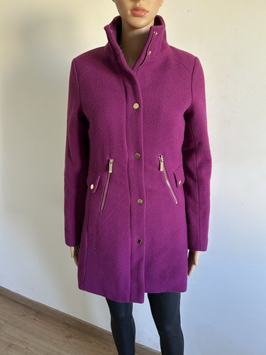 Duffle coat violet fuchsia