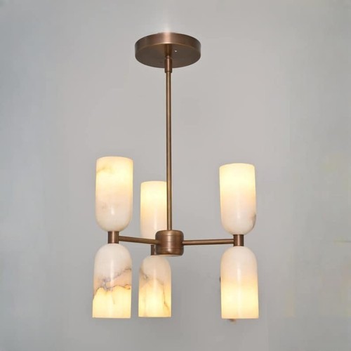 Lustre albâtre plafond en - lustre,