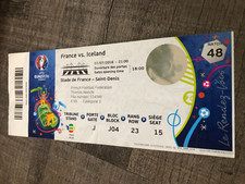 Ticket )) FRANCE V ICELAND -