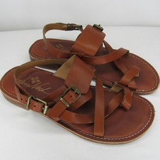 Patricia Nash Brown Leather FIDELLA Sandal Women's 6