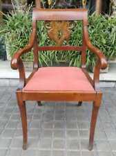FAUTEUIL BOIS D'ACAJOU. STYLE EMPIRE. ESPAGNE. CIRCA 1820.