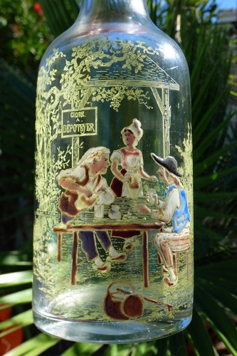 Carafe émaillée scène - émaillée,,