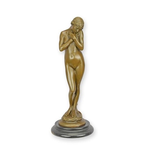 Sculpture femme bronze art - en,
