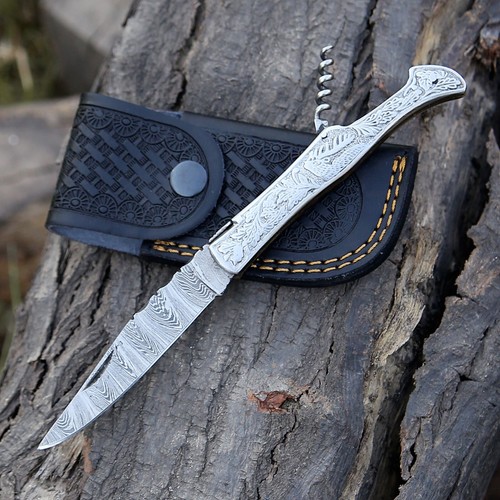 Damascus handmade laguiole