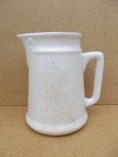 Sarreguemines Digoin A.P. Large Pitcher Piché Pot in White Earthenware