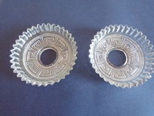 LOT DE 2 BOBECHES EN VERRE