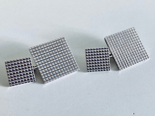 Boutons manchette argent - boutons,