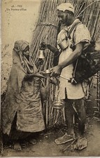 Old postcard water carrier