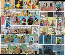 TIN07-FR : 2007 - série 6 FDC France "Tintin Centenaire Hergé 1907-2007"