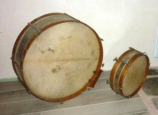 ANCIEN paire de TAMBOUR CAISSE