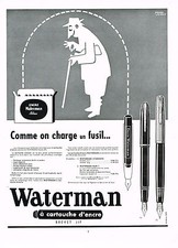 1954 ADVERTISING 0314 WATERMAN Ink Cartridge Pens