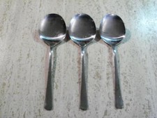 Gero Zilmeta Gerofabriek Stainless Steel 3 Round Serving Spoons 8.75"