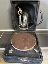 Antique Junior Crescendo Gramophone Phono Untested To Overhaul