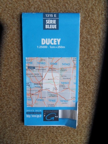 527 carte ign série bleue - série,