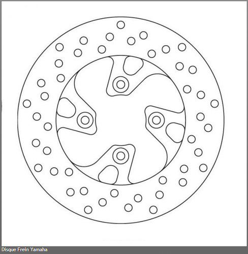 Disque frein ø220x55 - disque,
