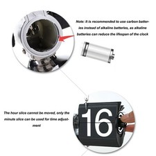 Horloge Rabattable Horloge Mécanique Tournant Les Pages Pour Le Salon Et Le