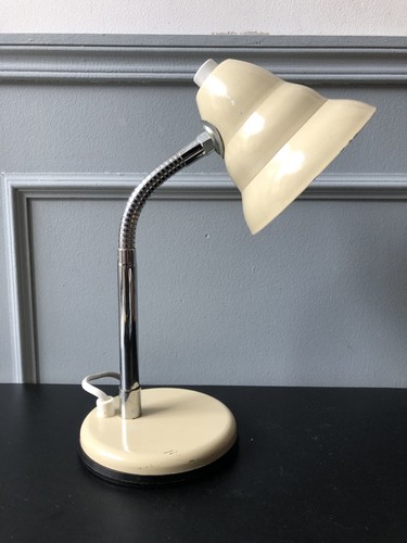 Vintage lampe bureau tole