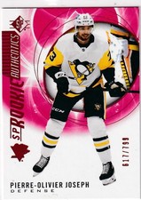 20/21 UD SP PIERRE-OLIVIER JOSEPH RED RC ROOKIE AUTHENTICS /799 #107