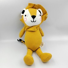 Doudou peluche lion jaune