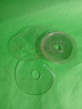 Lot de 10 bobèches anciennes en verre