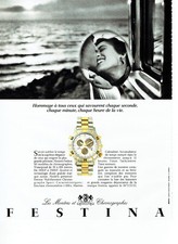 Advertising 108 1991 Festina Watches Chronographs