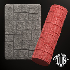 Rouleau de Texture roller Dalles de pierre n°4  Modélisme Wargames Warhammer LVM