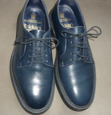 TRICKERS  chaussures  ROBERT CUIR BLEU semelle caoutchouc dainite  8 tbe
