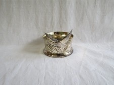 sous bouteille en métal argenté,canard