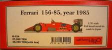 Model Factory Hiro 1/20 Ferrari 156/85 1985 Full Detail Metal Kit K-124 Japan